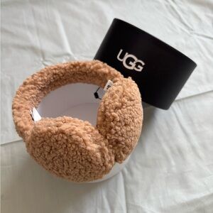 UGG Tan Fuzzy Ear Muffs